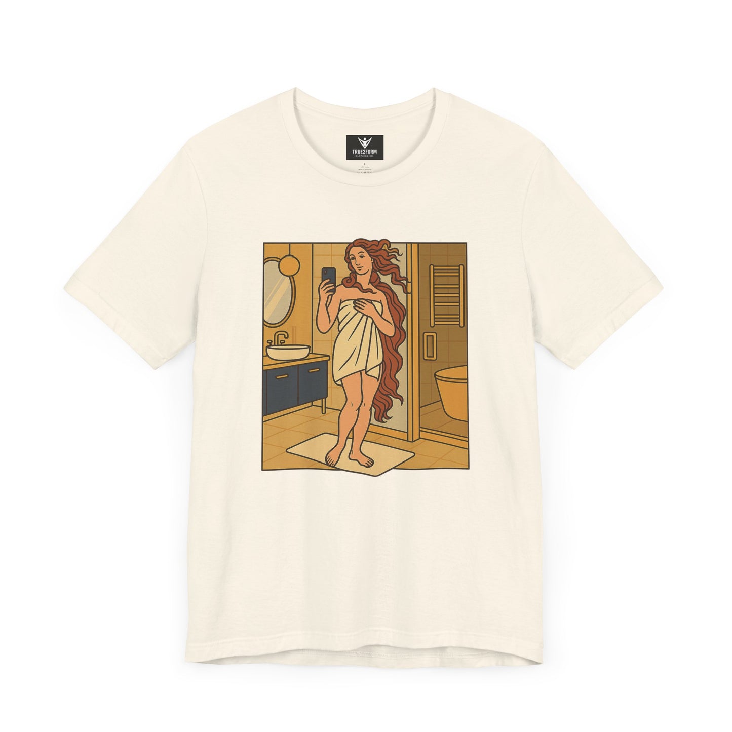 Birth of Venus Bathroom Selfie - Modern Muse Art Tee