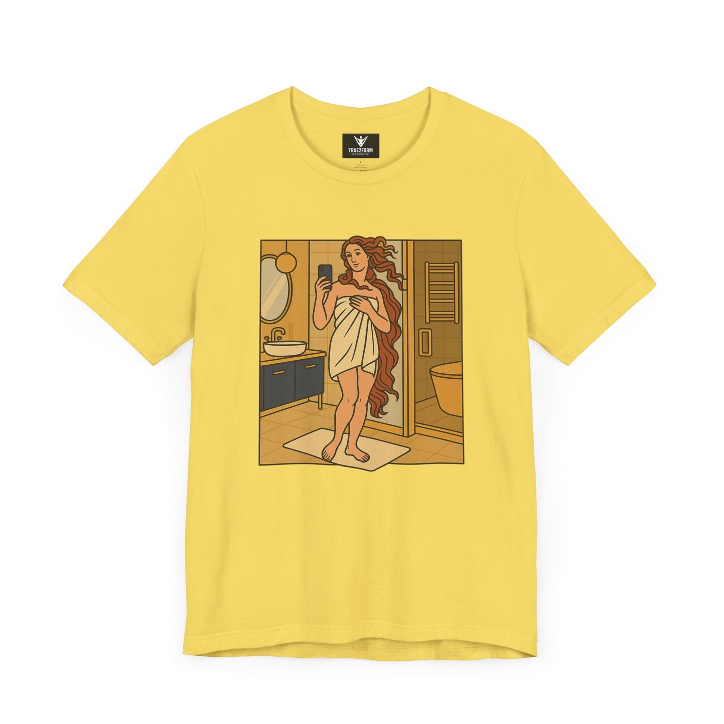 Birth of Venus Bathroom Selfie - Modern Muse Art Tee