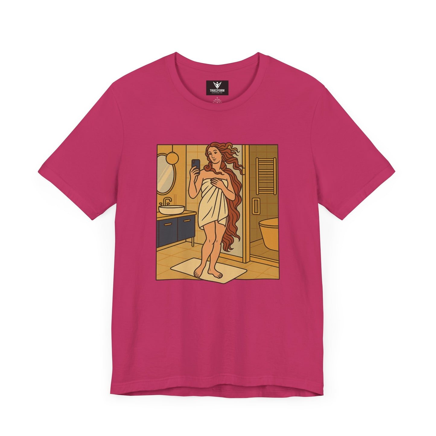 Birth of Venus Bathroom Selfie - Modern Muse Art Tee