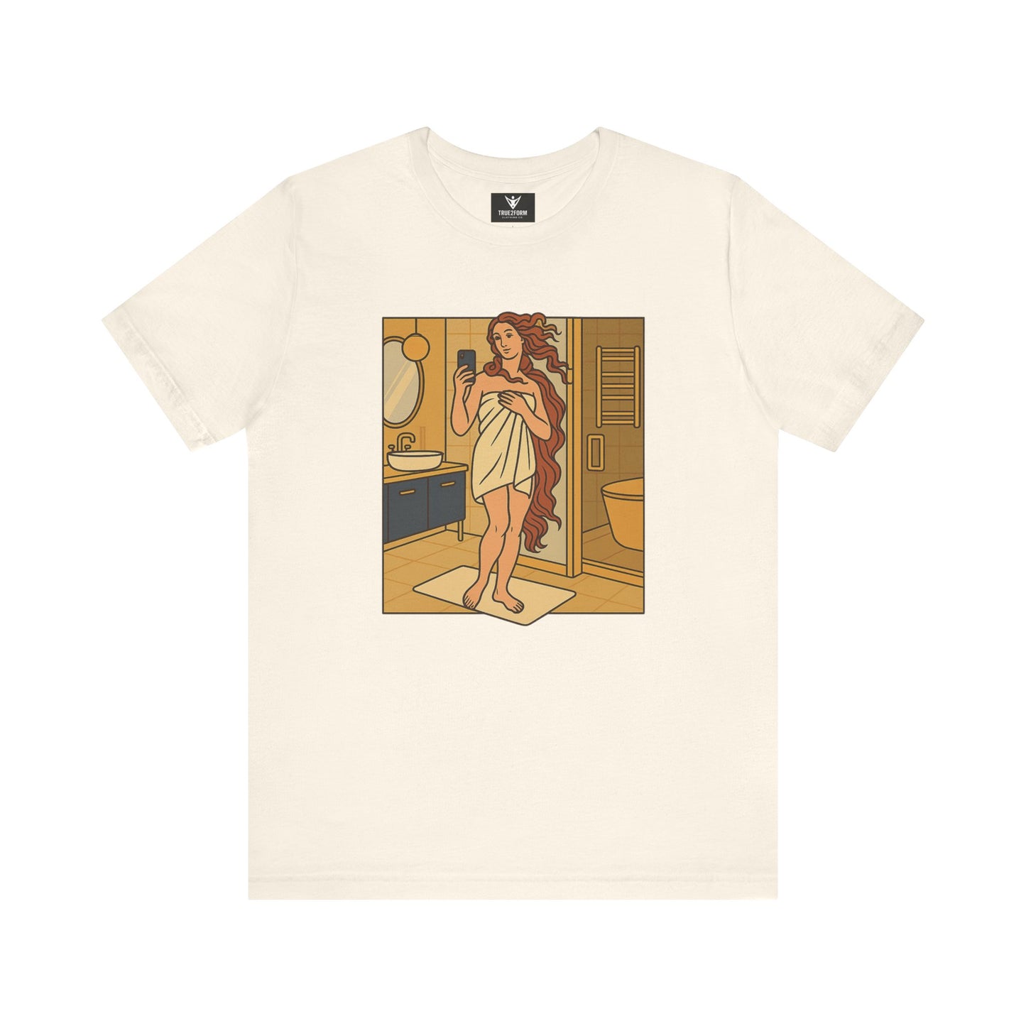 Birth of Venus Bathroom Selfie - Modern Muse Art Tee