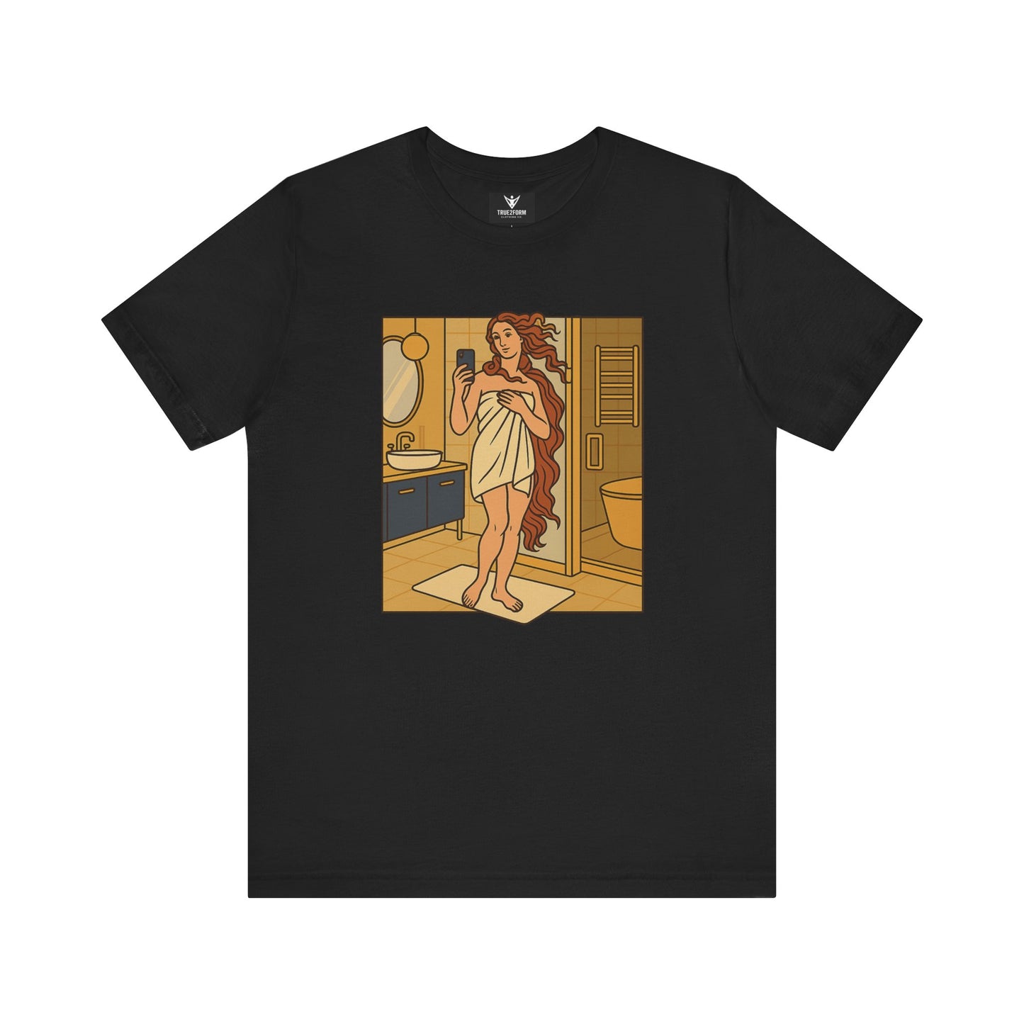 Birth of Venus Bathroom Selfie - Modern Muse Art Tee