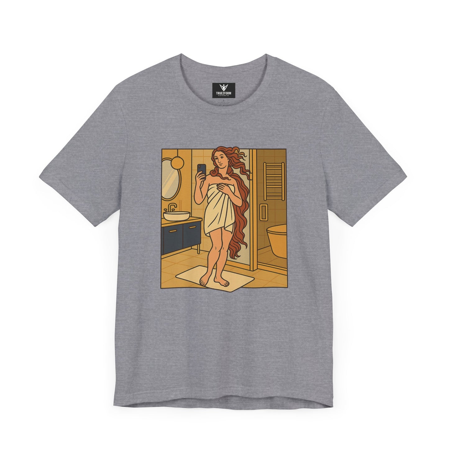Birth of Venus Bathroom Selfie - Modern Muse Art Tee