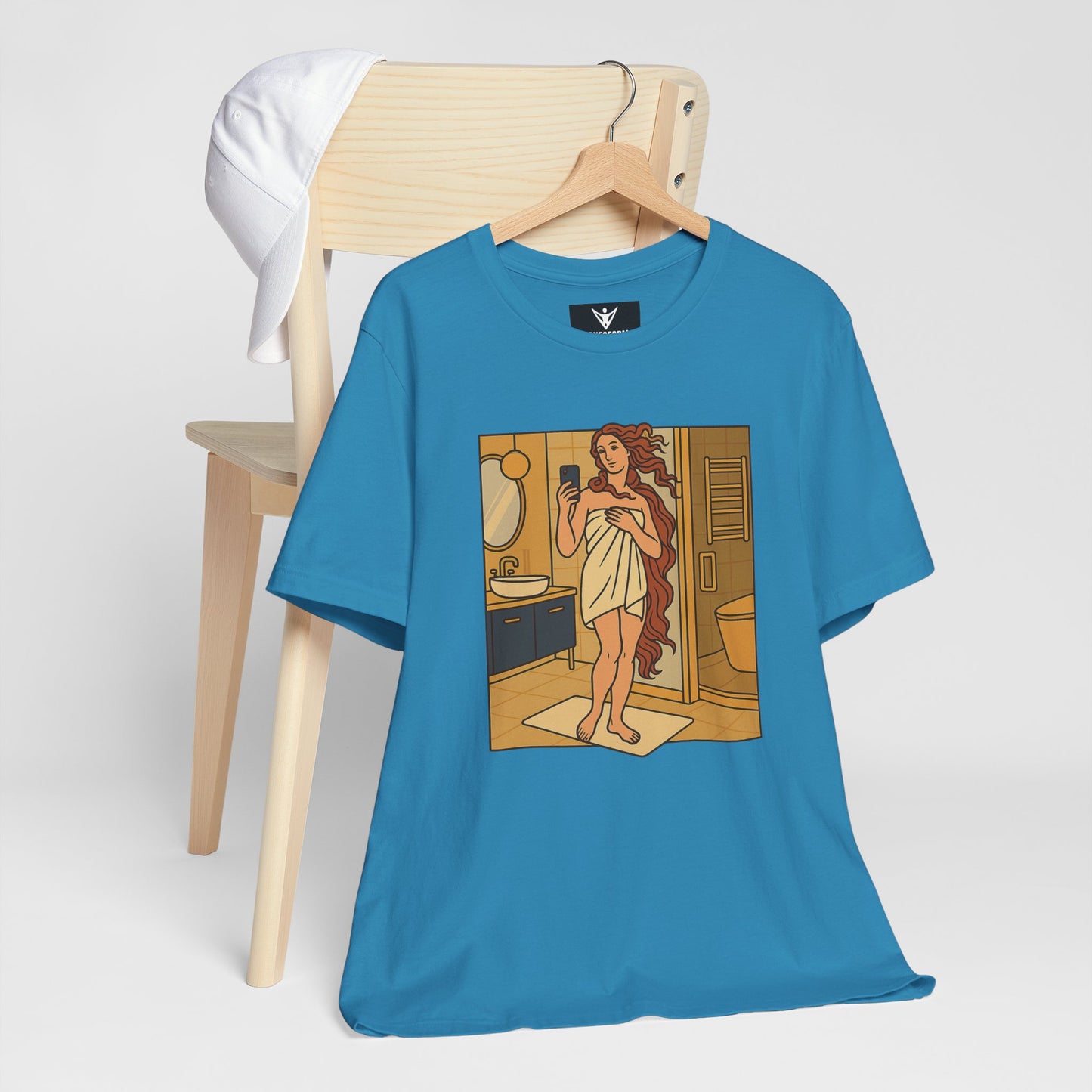 Birth of Venus Bathroom Selfie - Modern Muse Art Tee