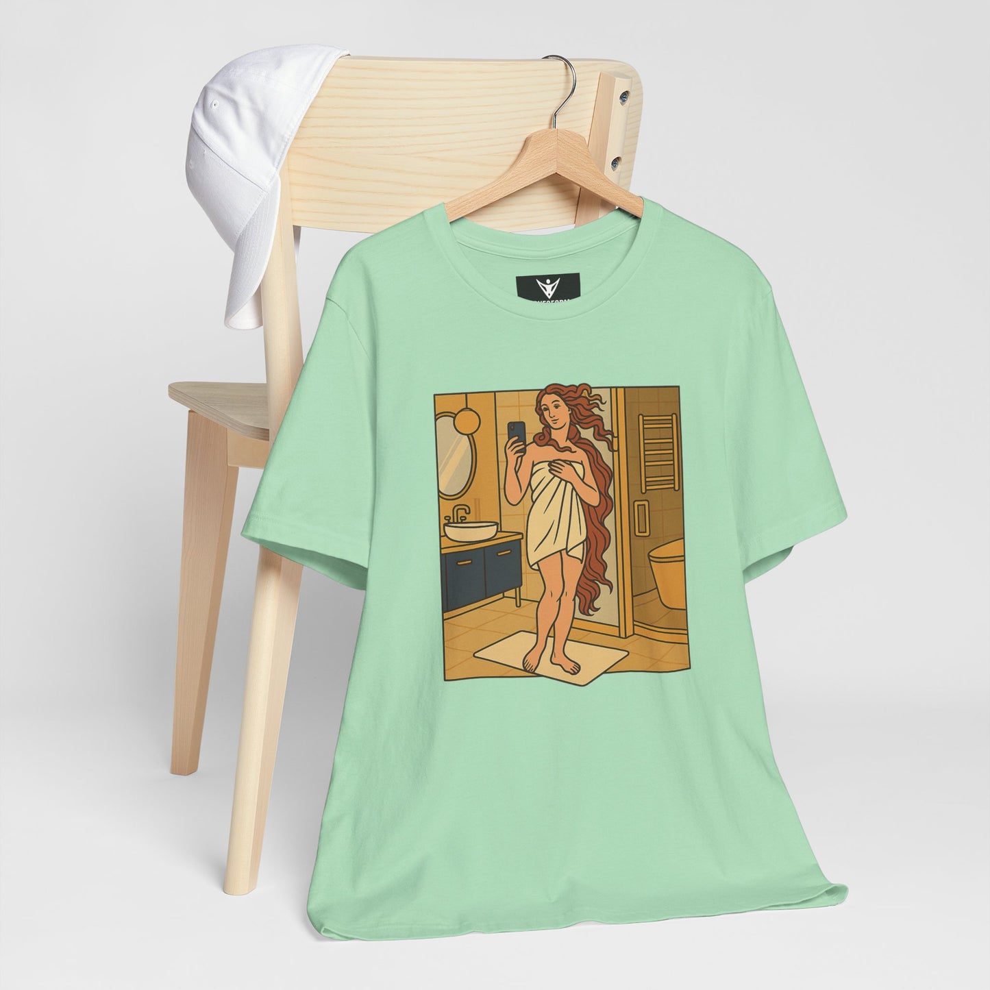 Birth of Venus Bathroom Selfie - Modern Muse Art Tee