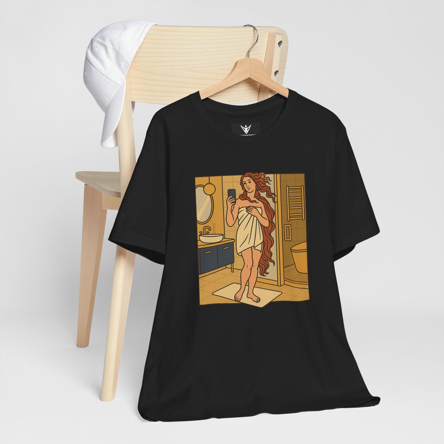 Birth of Venus Bathroom Selfie - Modern Muse Art Tee