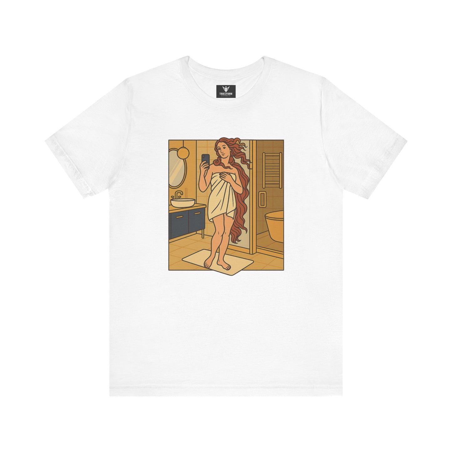 Birth of Venus Bathroom Selfie - Modern Muse Art Tee