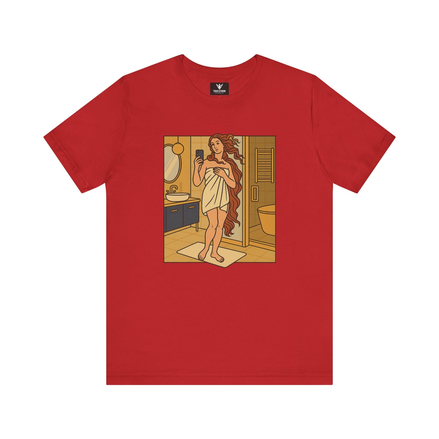Birth of Venus Bathroom Selfie - Modern Muse Art Tee