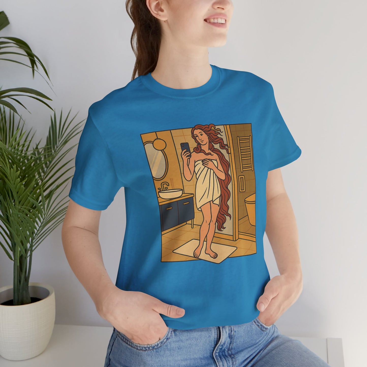 Birth of Venus Bathroom Selfie - Modern Muse Art Tee