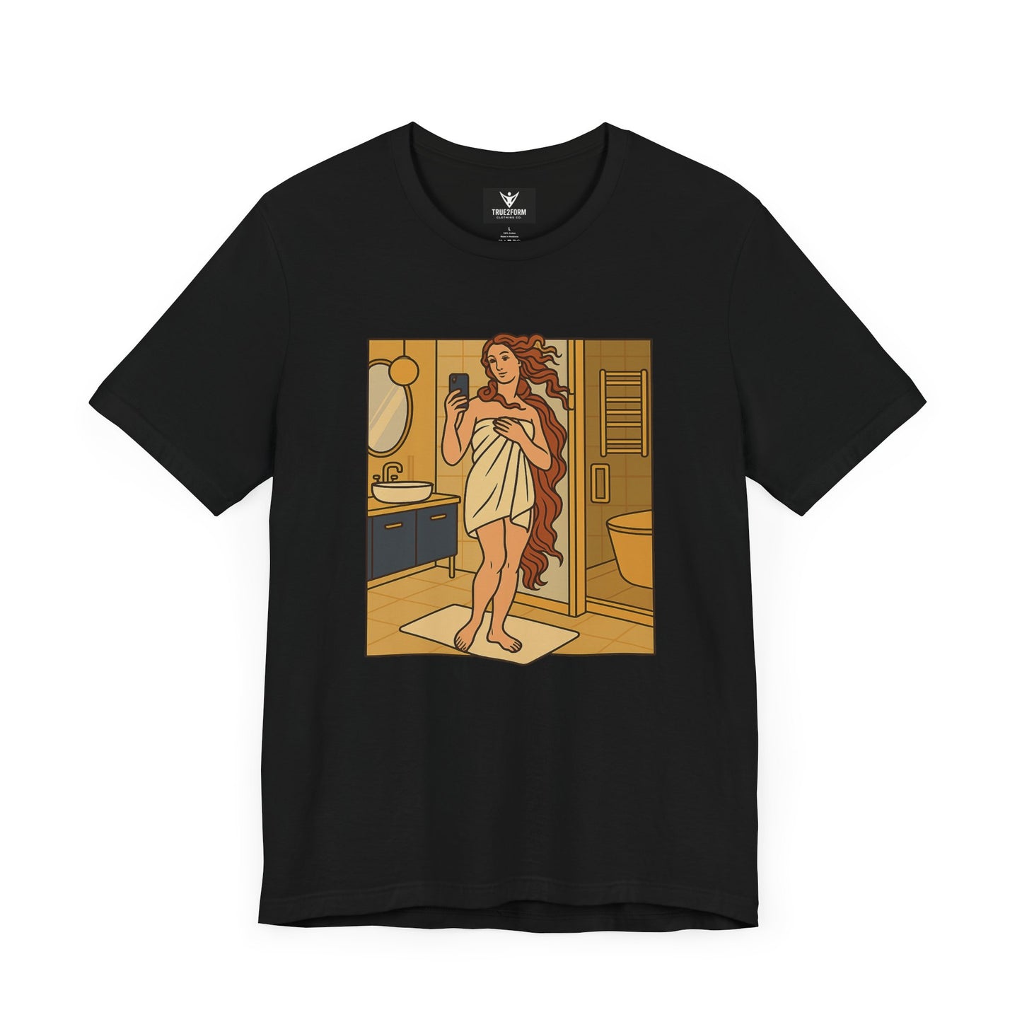 Birth of Venus Bathroom Selfie - Modern Muse Art Tee