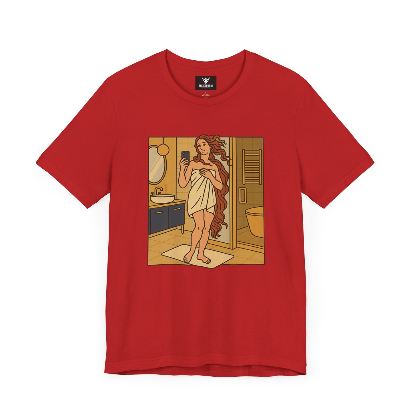 Birth of Venus Bathroom Selfie - Modern Muse Art Tee