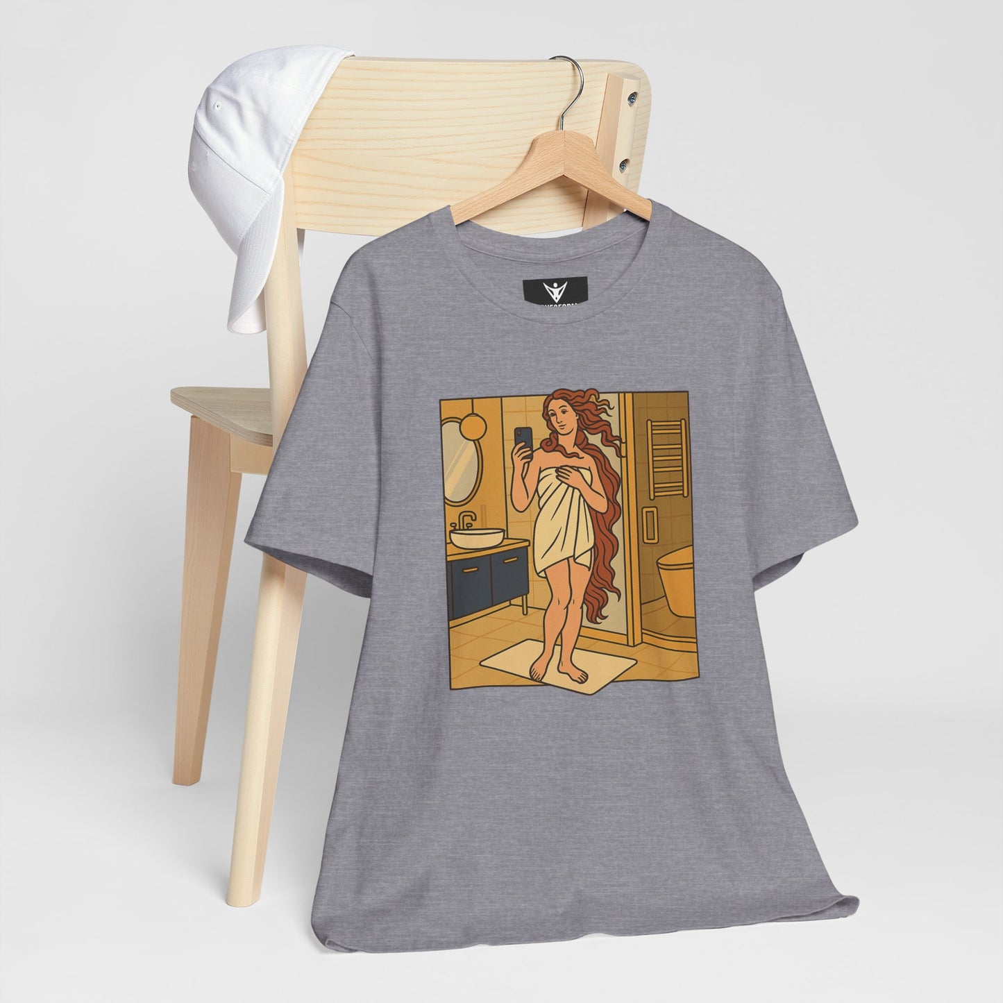 Birth of Venus Bathroom Selfie - Modern Muse Art Tee