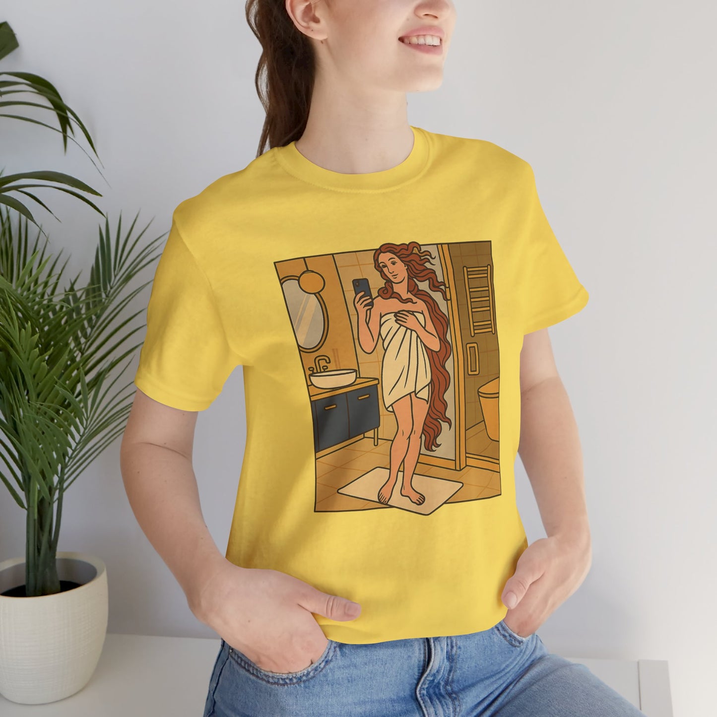 Birth of Venus Bathroom Selfie - Modern Muse Art Tee